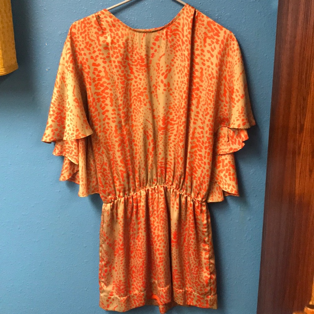Spotted cape dress